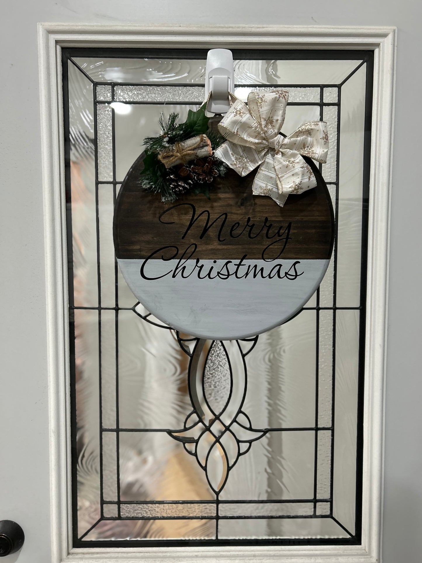 Grey Merry Christmas Sign